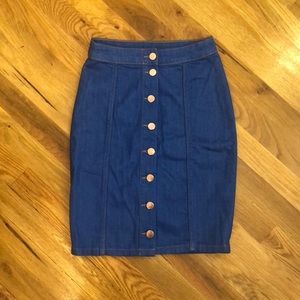 NWT Jean skirt!
